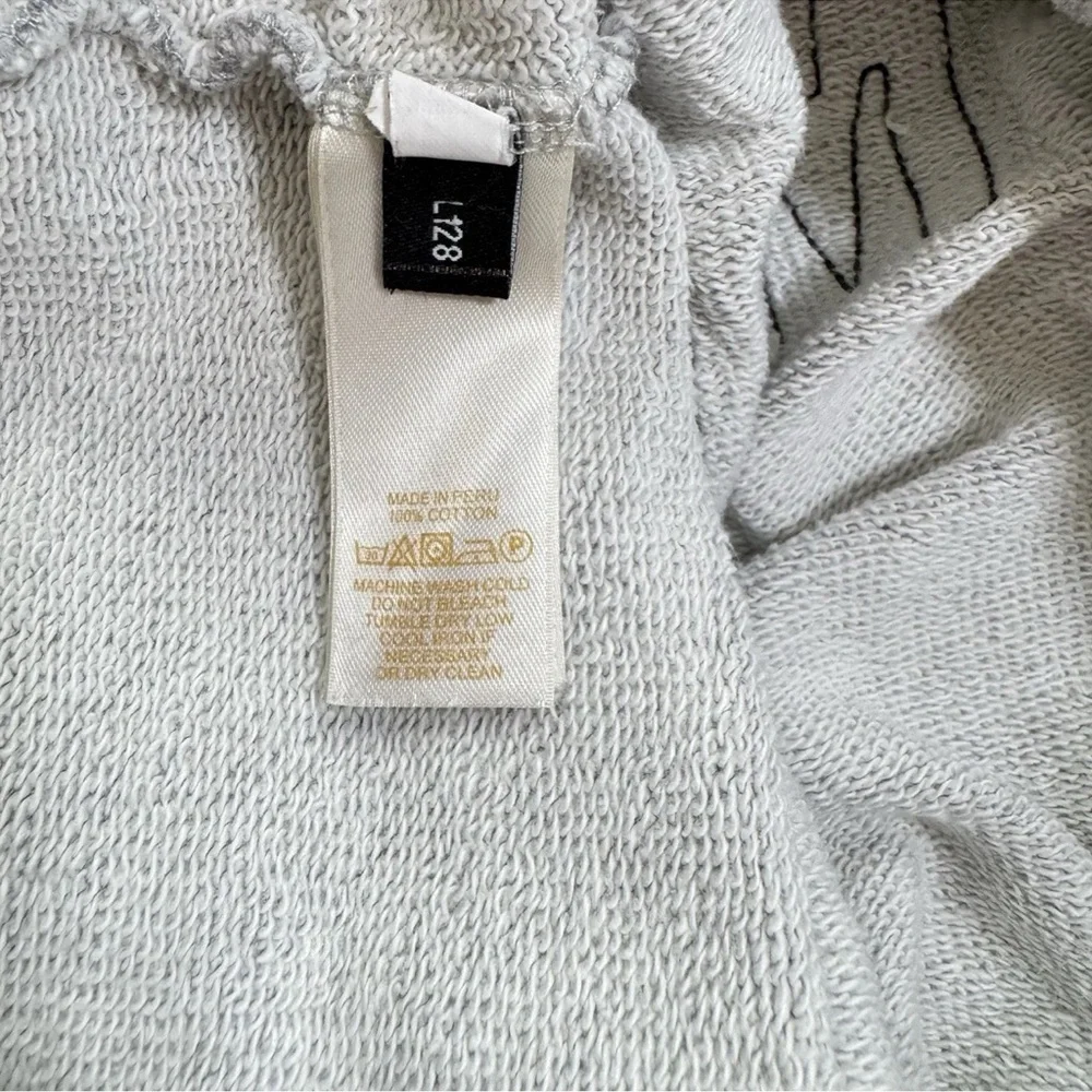 Kate Spade “The Cat’s Meow” Women’s SZ XXS Sweatshirt Gray Long Sleeve Oversized